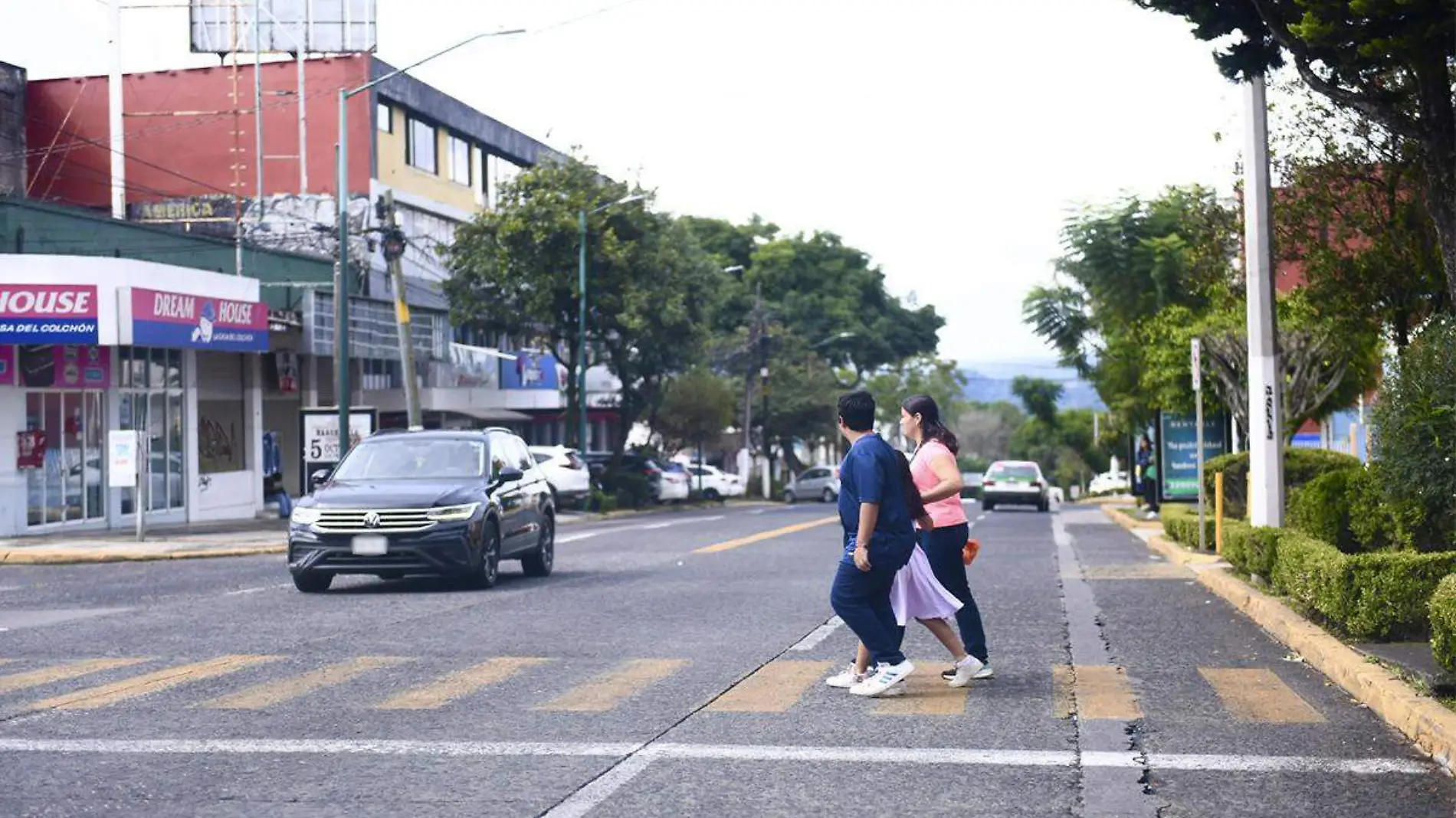 Cruce de calles en Xalapa